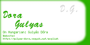 dora gulyas business card